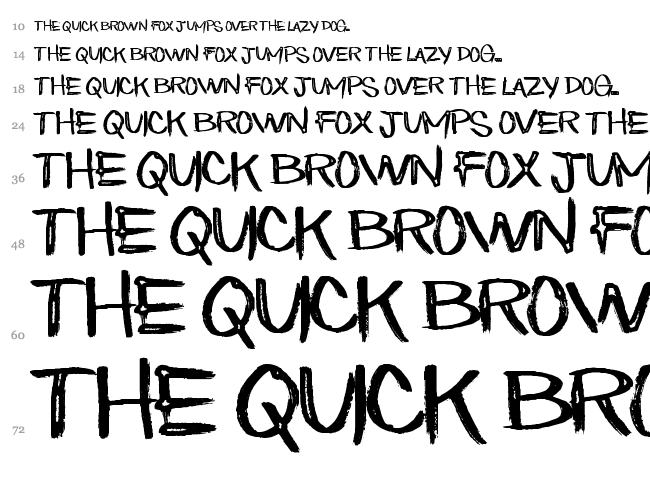 Eatn Cake font waterfall